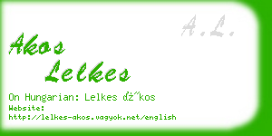 akos lelkes business card